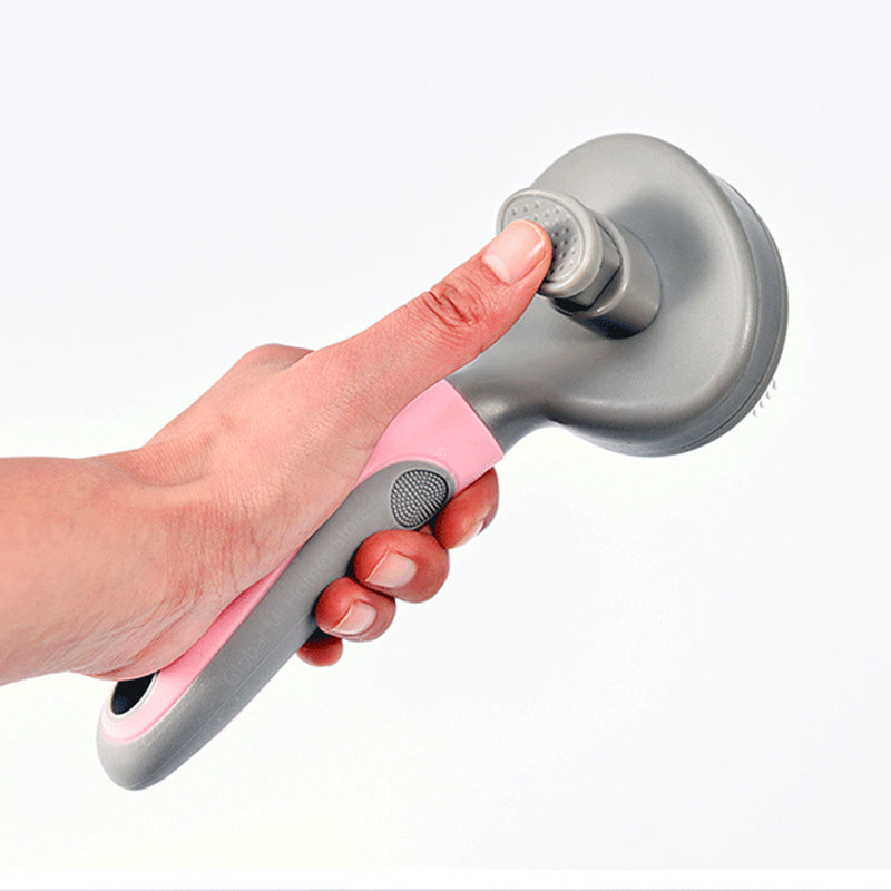 Kardborste för Hund – Enkel Pälsborttagning med Ett Tryck!