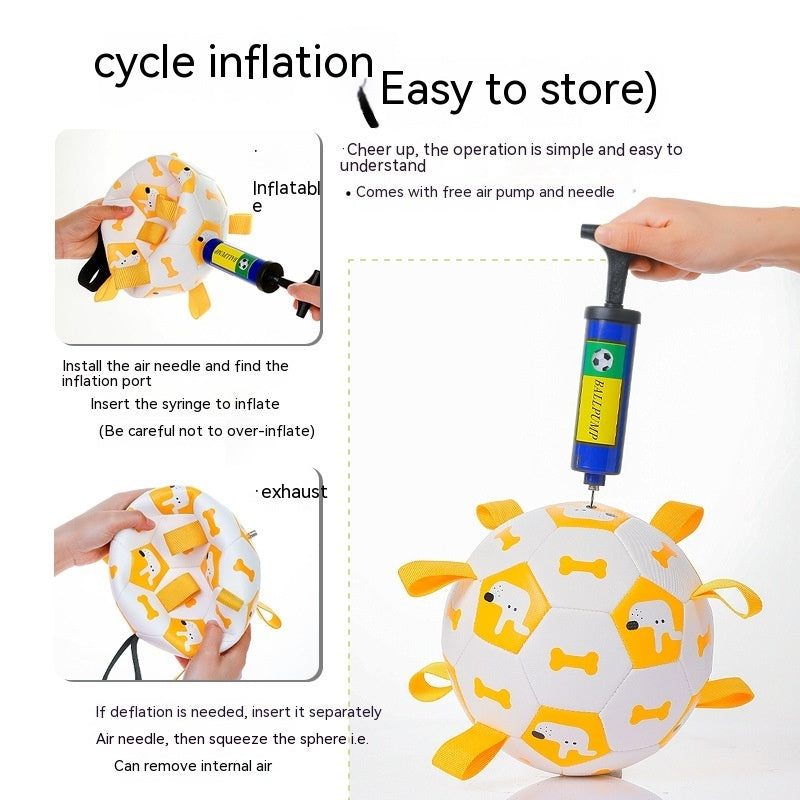 Interaktiv Fotbollsleksak för Hund – Lek, Träning & Glädje ⚽🐶
