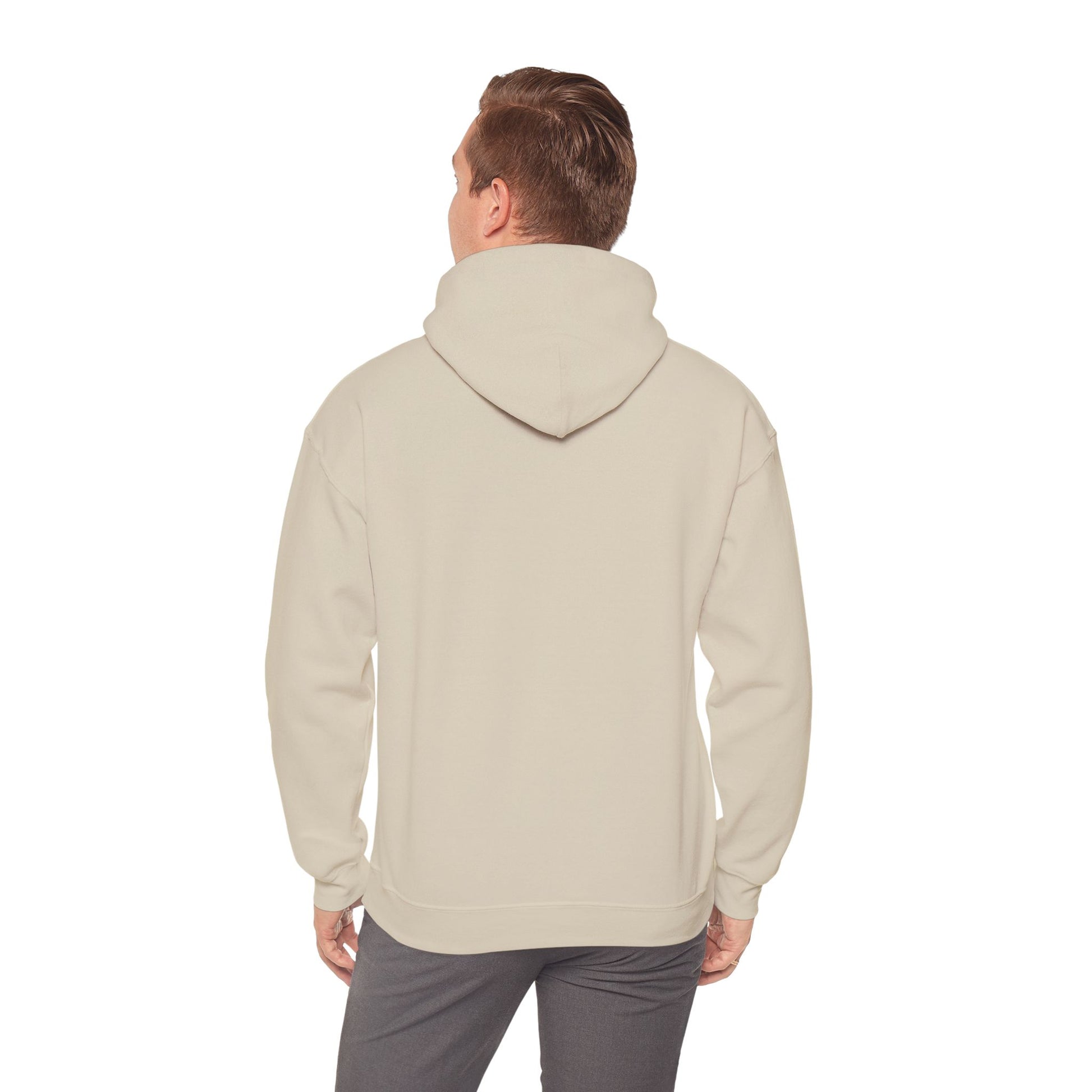 Unisex hoodie med broderad logga – E & Joy